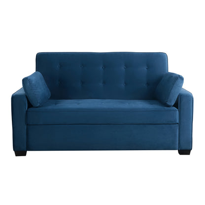Serta Dream Convertibles Monroe Modern Polyester Convertible Queen Sofa Bed with Pillows Grey