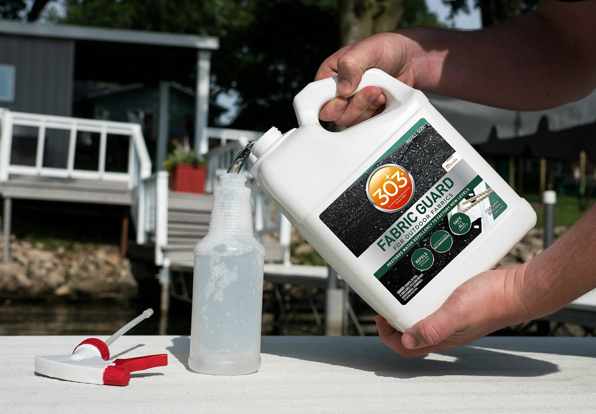 303 (30674) Fabric Guard, Upholstery Protector, Water and Stain Repellent, 128 fl. oz.