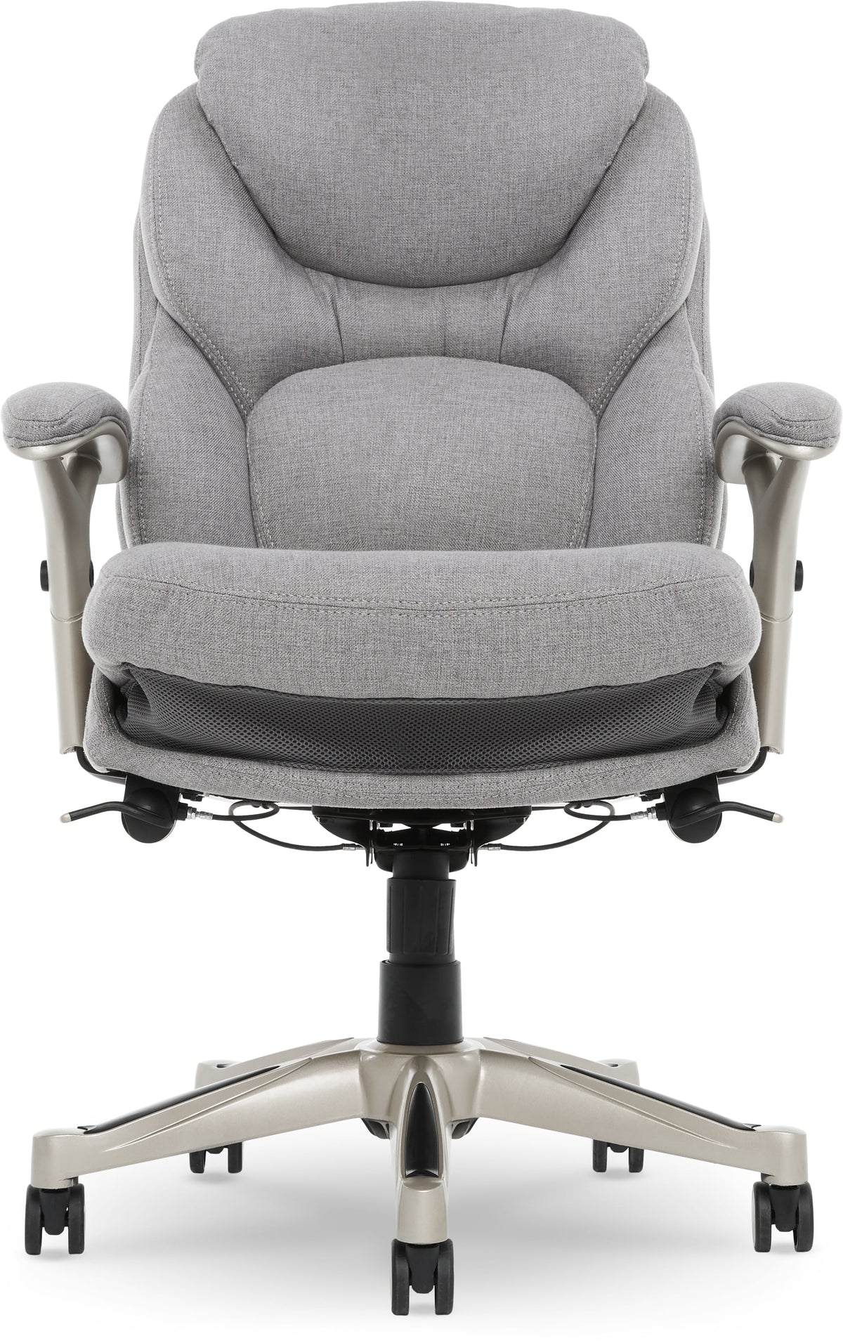 Serta Back in Motion Technology Fabric Executive Office Chair, Light Gray