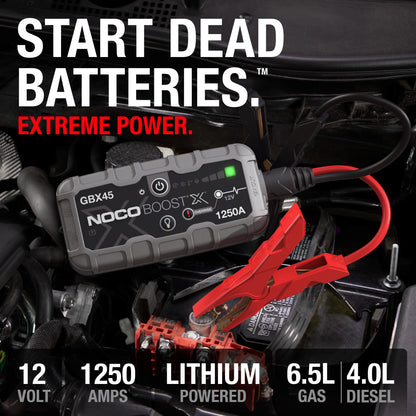 NOCO Boost X GBX45: 1250A 12V UltraSafe Portable Lithium Jump Starter