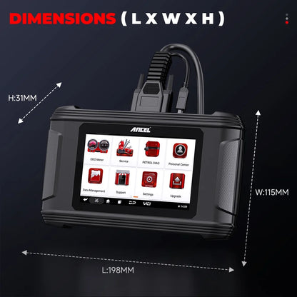 ANCEL DM500 Car OBD2 Scanner Mileage Adjustment Odometer Correction Oil Tool