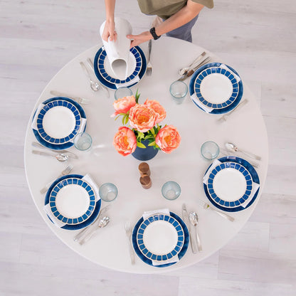 Lifetime 48 inch Round Nesting Table, Indoor/Outdoor Light Commercial Grade, White (81111)