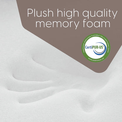 Dual Sided Premium Memory Foam Tri Folding Mattress, Waterproof Washable Cover, Size: Cot 75"x31"x6