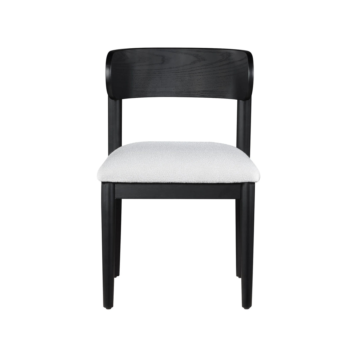 Beautiful Drew Dining Room Chair by Drew Barrymore, Rich Black Finish, 2 Pack
