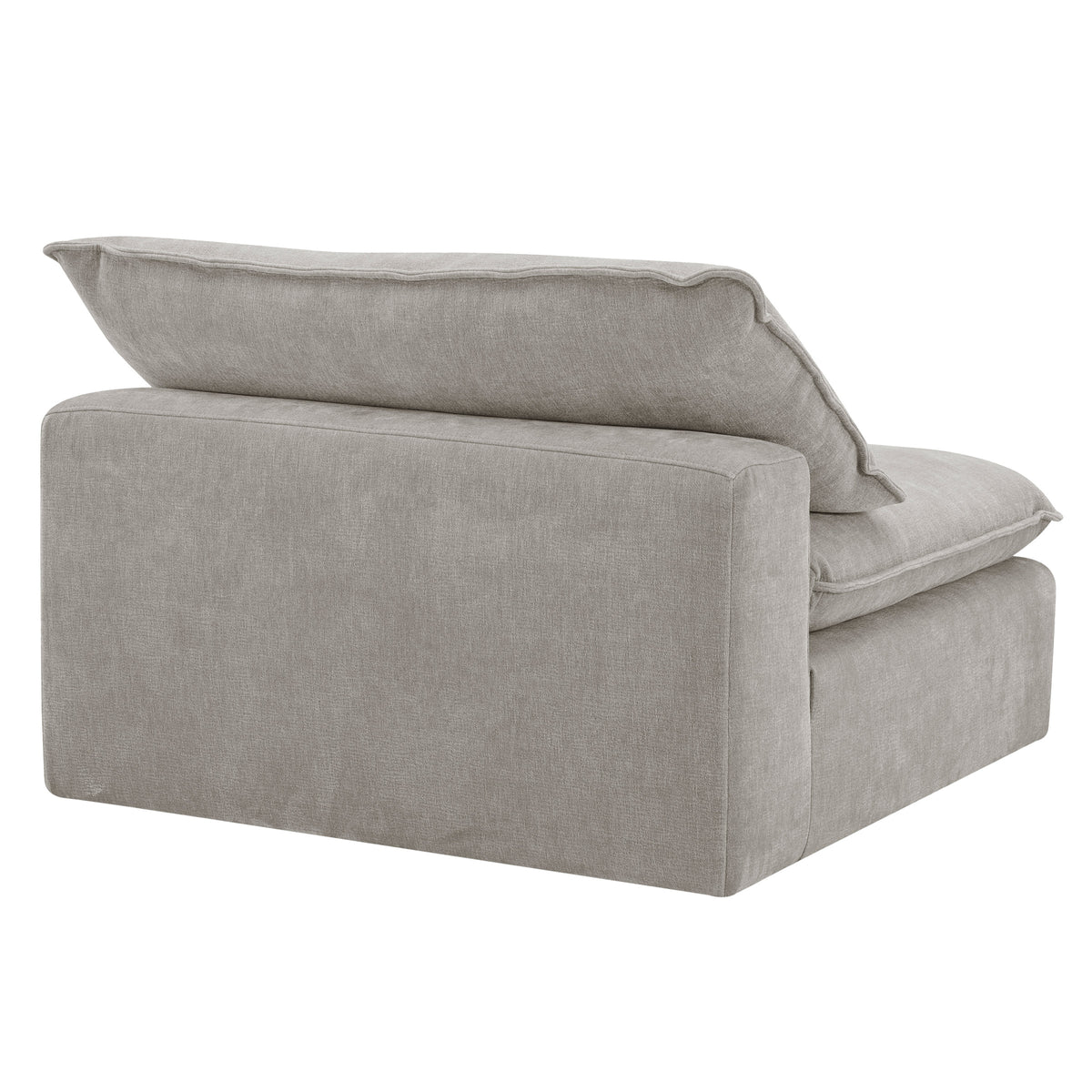 Sereen Fabric Armless Chair, Taupe