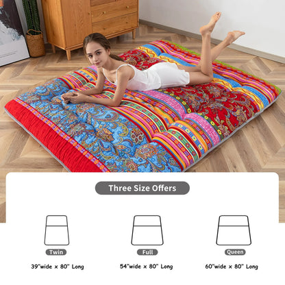 Floor Mattress, Japanese Style Futon Mattress Camping Mattress Twin