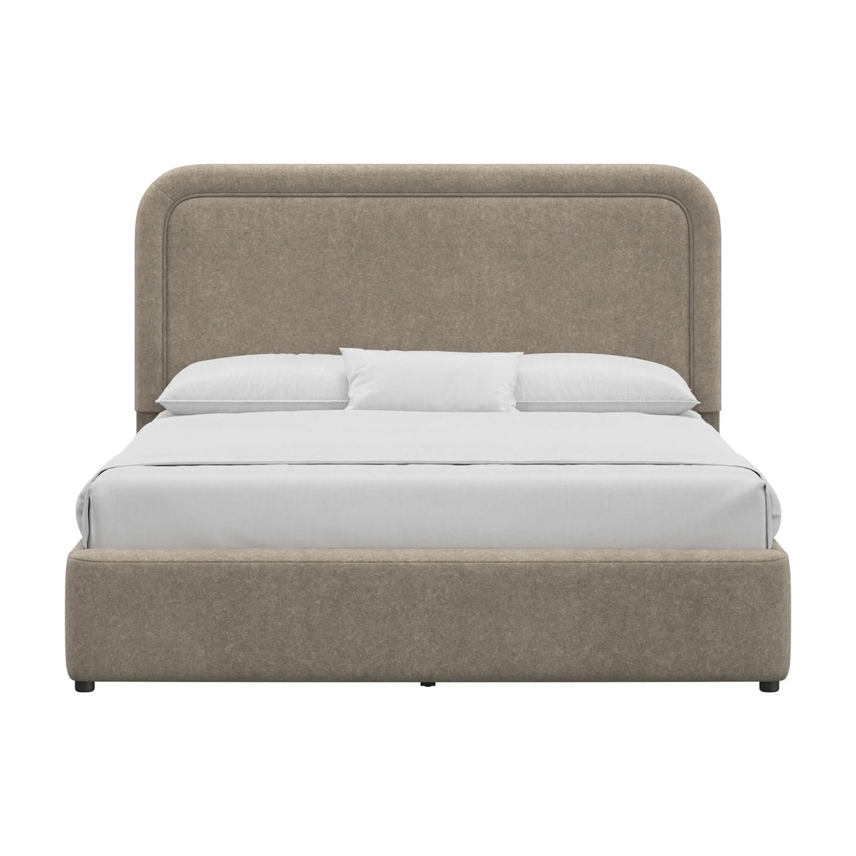 Better Homes & Gardens Juliet King Boucle Platform Bed, Ivory