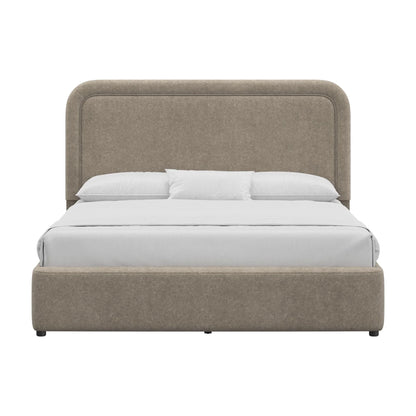 Better Homes & Gardens Juliet King Boucle Platform Bed, Ivory