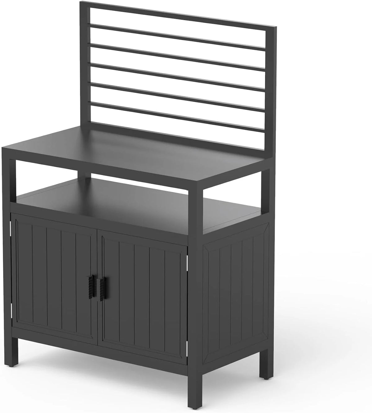 Domi Outdoor Kitchen Series 5-Piece Modular Outdoor Kitchen, Aluminum Storage Islands Sink Table, Corner Bar Cabinet Grill Storage Cabinet with Protective Cover, Outdoor Kitchen for Deck, Patio, Backy