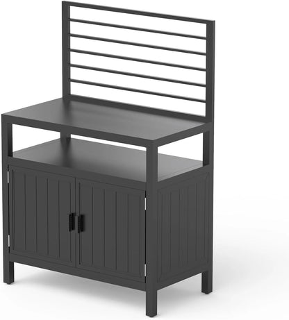 Domi Outdoor Kitchen Series 5-Piece Modular Outdoor Kitchen, Aluminum Storage Islands Sink Table, Corner Bar Cabinet Grill Storage Cabinet with Protective Cover, Outdoor Kitchen for Deck, Patio, Backy