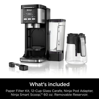 Ninja DualBrew Hot & Iced Coffee Maker, Single-Serve, compatible with K-Cups & 12-Cup Drip Coffee Maker, CFP101