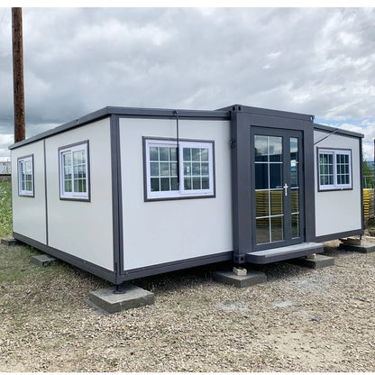 Portable Mobile Expandable Prefab House 15 x 20ft,Exquisitely Designed Modern Villa Prefab House for Live,Work