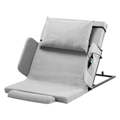 KFFKFF Electric Adjustable Bed Backrest, 300 lbs Capacity, 4-68 Incline, with Armrest & Storage Pocket, Machine Washable, Ideal for Pregnant Women, Elderly, and Patients