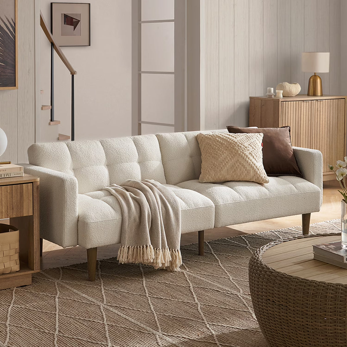 Mopio Aaron Futon Sofa Bed Old Rosa