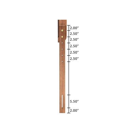 Baxton Studio Tobin Classic Panel Back Support Engineered Wood Headboard, King, Ash Walnut