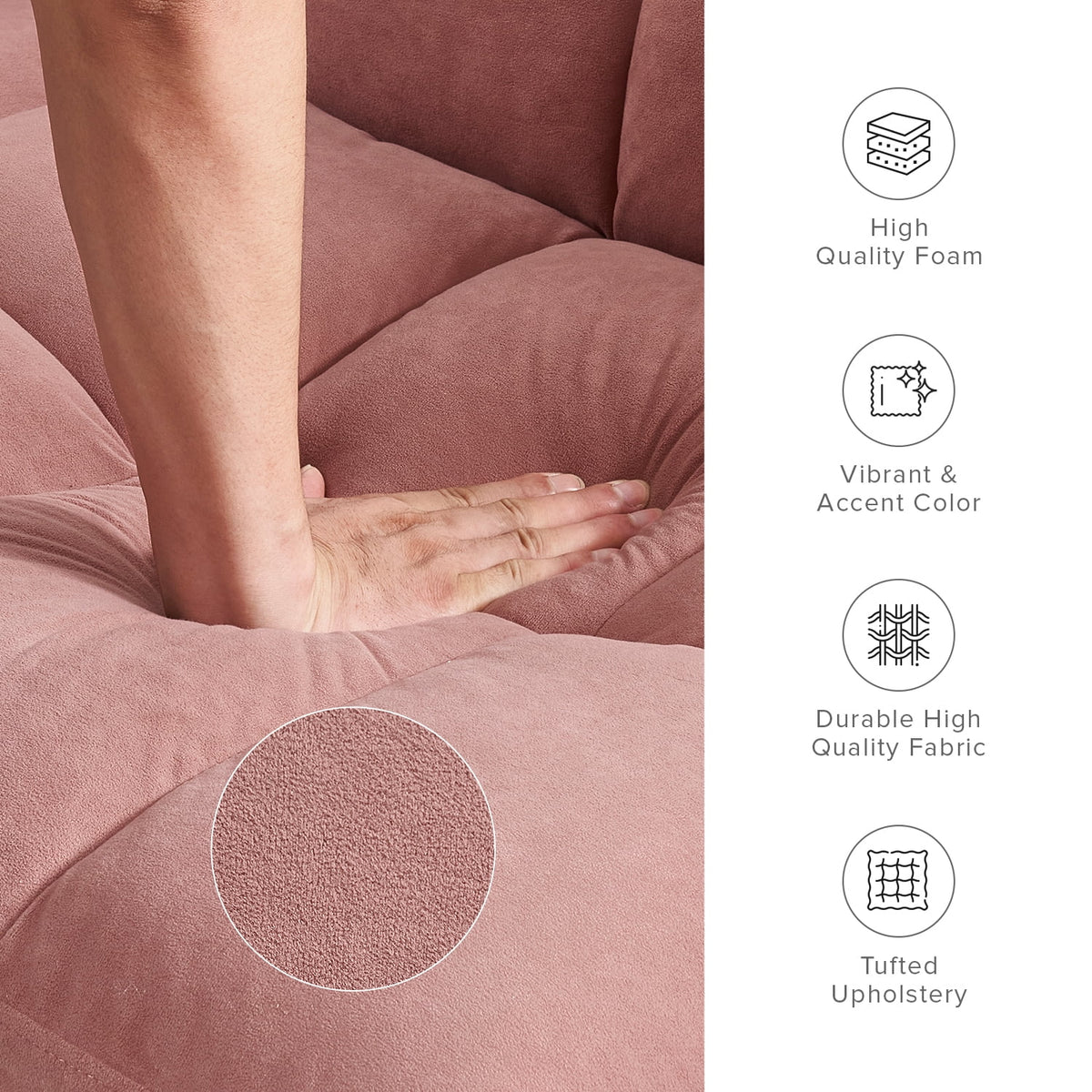 Mopio Aaron Futon Sofa Bed Old Rosa