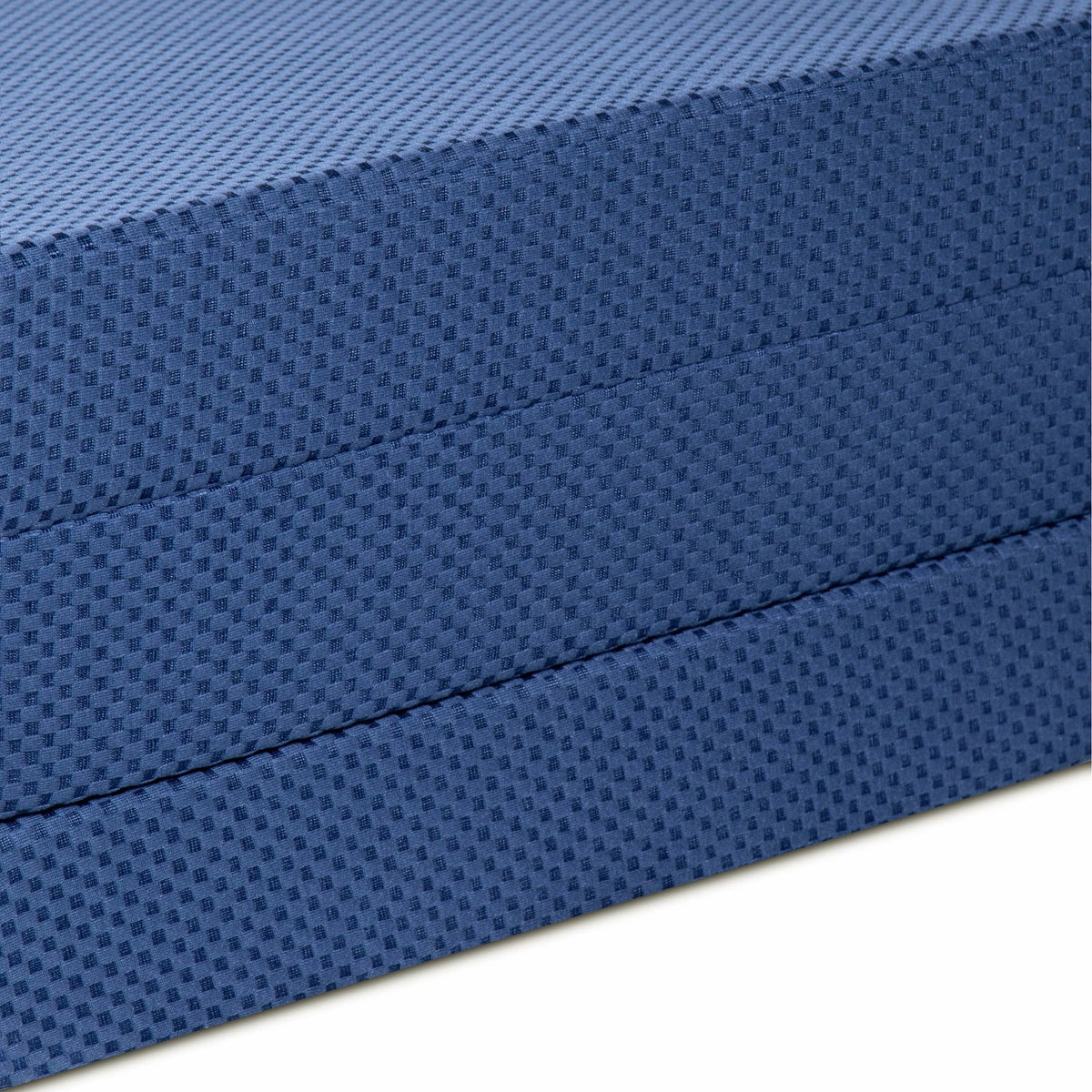 4'' Tri-Fold Memory Foam Mattress, Blue, Twin