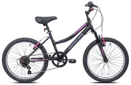 Kent 20-inch Girl's Kobra Mountain Child Bicycle, Black/Pink