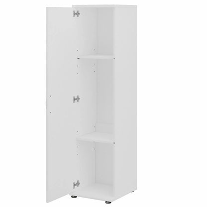 Universal Tall Narrow Storage Cabinet in Platinum Gray - Engineered Wood