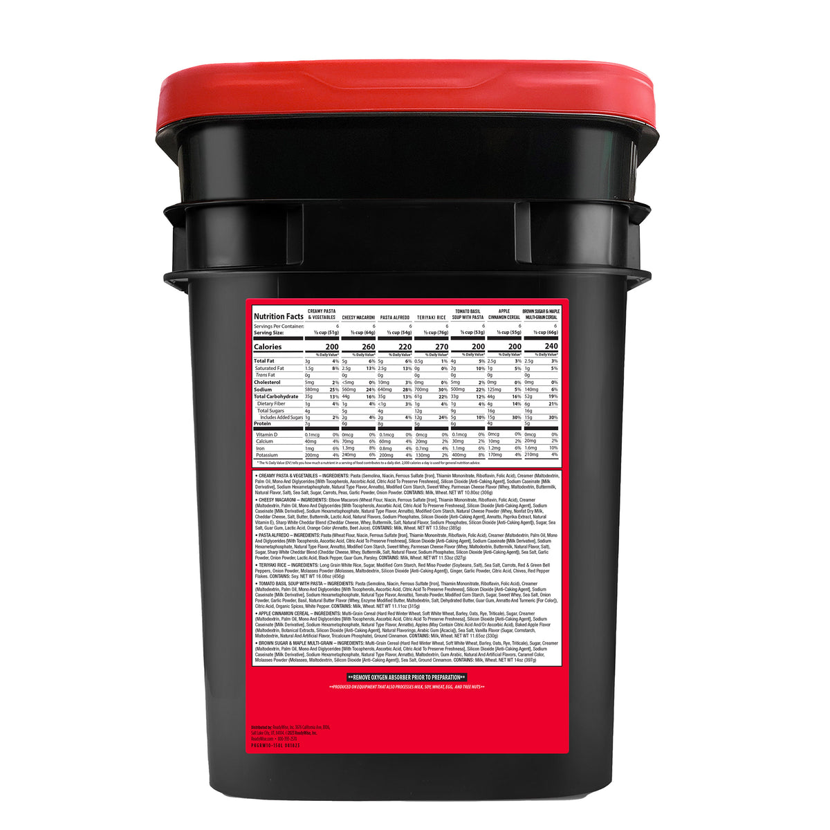 ReadyWise 150 Serving Emergency Food Bucket (150 Total Servings)