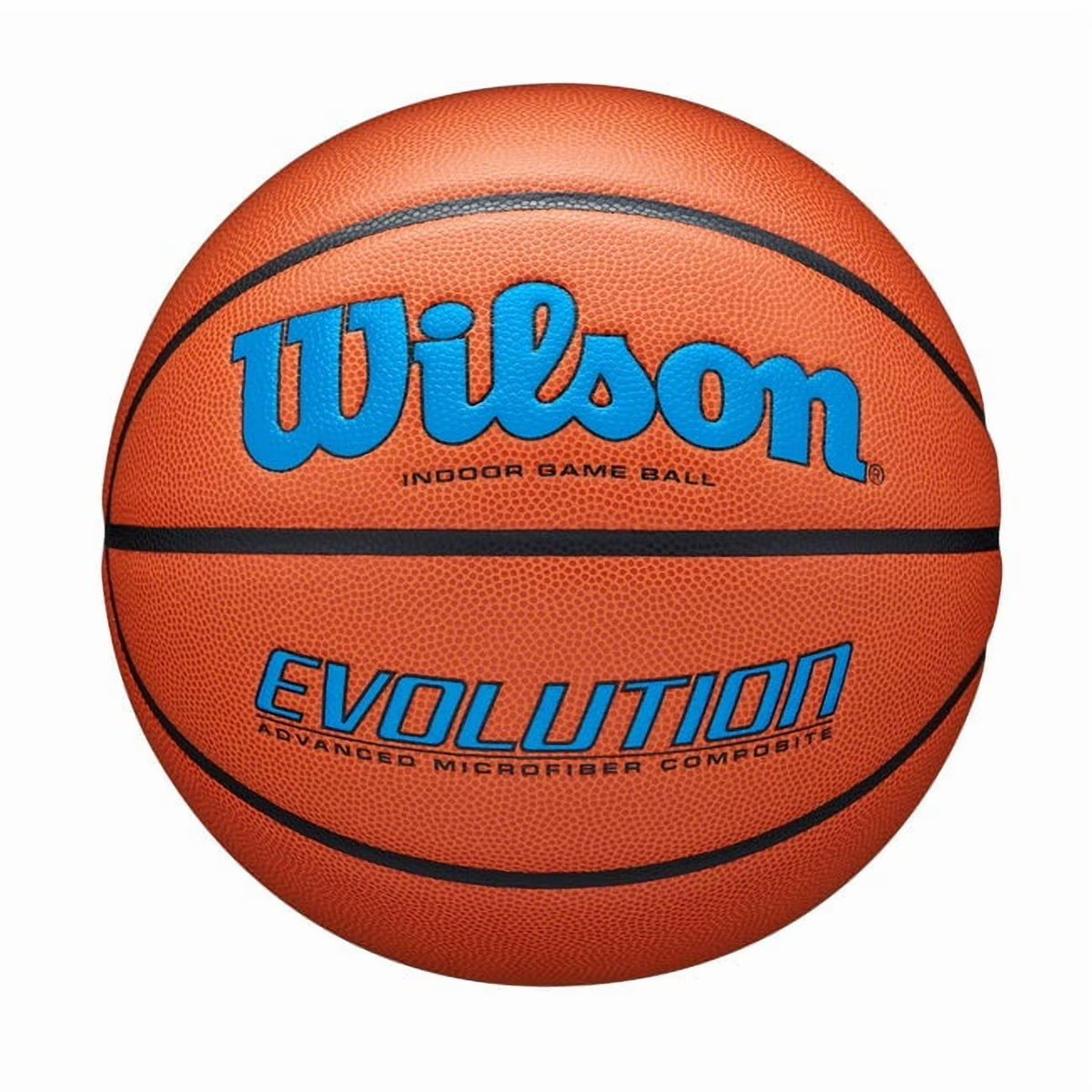 Wilson Evolution Baloncesto de Juego Interior - Negro, Talla 7 - 29,5"