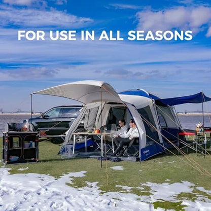 SUV Tent, Instant 6-8 Person Waterproof & Windproof Tailgate Car Camping Tent with Movie Screen for Family Camping & Outdoor Adventures