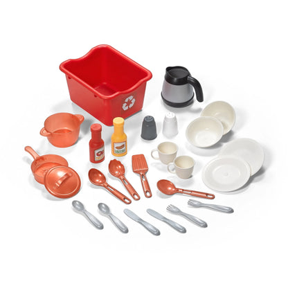 Pretend Play Kids Best Chef's Toy Cooking Kitchen Set with Accessories
