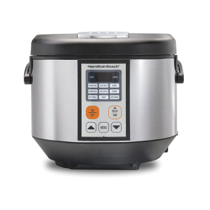 Hamilton Beach Digital MultiCooker, 20 Cup Rice Cooker, Slow Cooker, Steamer Saut, Hot Cereal, Soup, & More