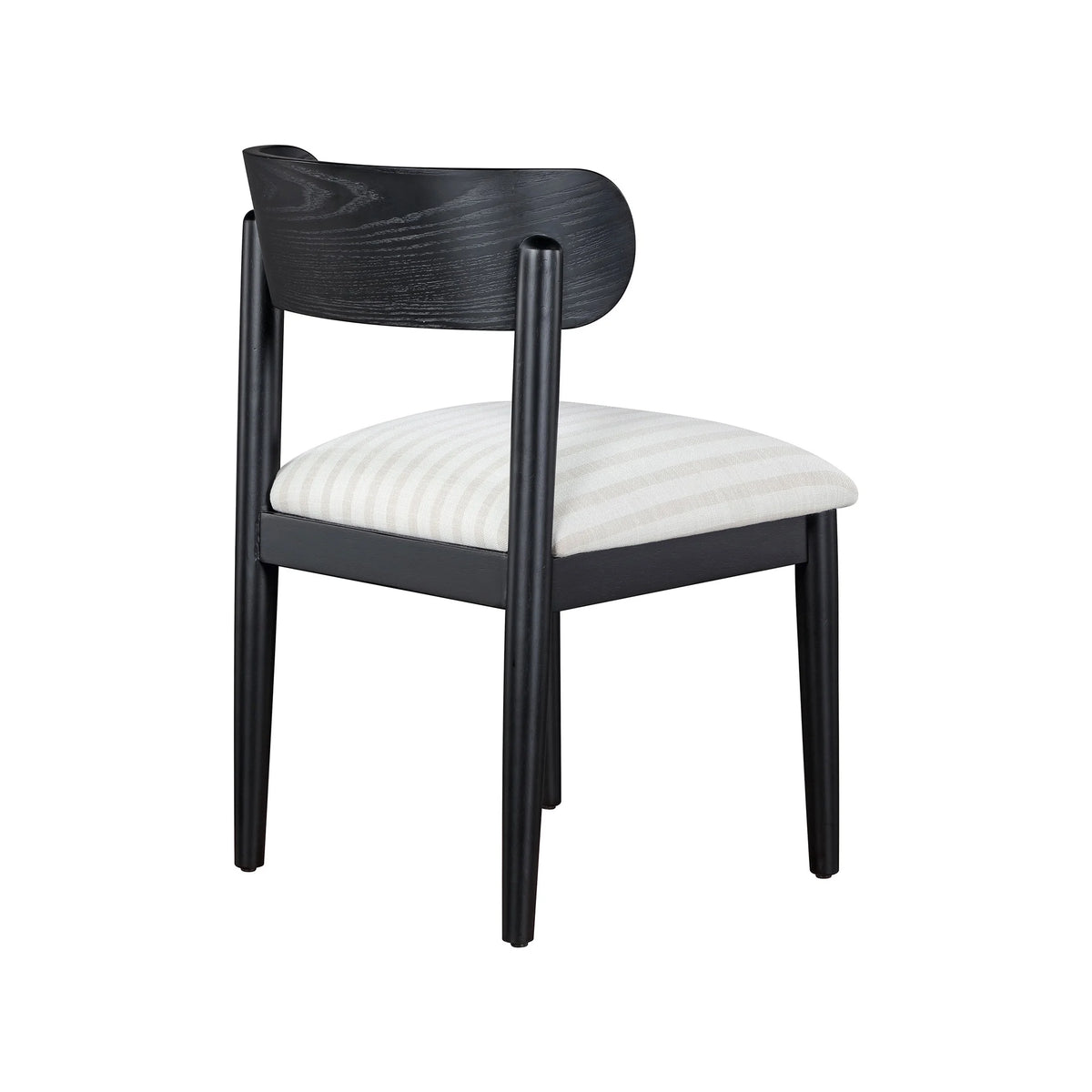 Beautiful Drew Dining Room Chair by Drew Barrymore, Rich Black Finish, 2 Pack