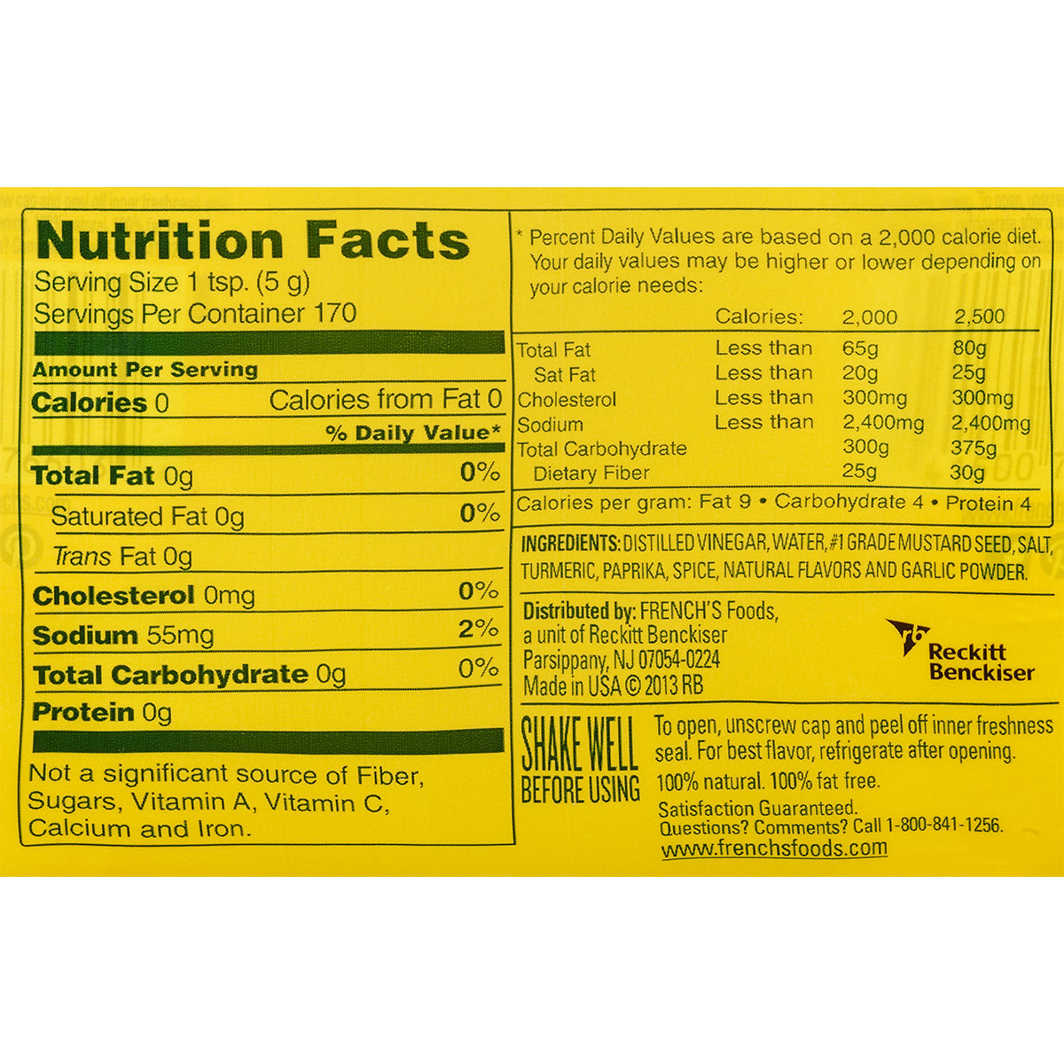 French's, Classic Yellow Mustard, 30 oz, 2-count