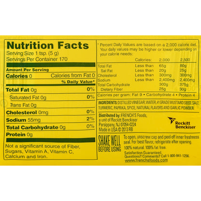French's, Classic Yellow Mustard, 30 oz, 2-count