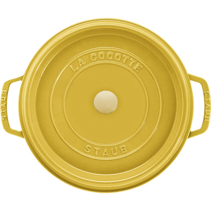 Staub Cast Iron 7-qt Round Cocotte - Grenadine