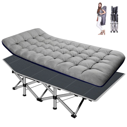 Slsy Folding Camping Cot for Adults, Folding Cot Bed for Sleeping with 2 Sided Mattress & Carry Bag, Tent Cot, Supports 880 lbs