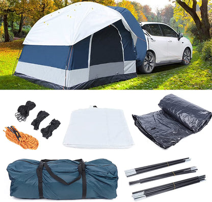 Car Tail Tent,SUV Tent Waterproof Vehicle Mounted Tent,8.2 x 8.2 x 6.56 Ft Up to 4-Person Sleeping Capacity,Suitable for Family Camping & Hiking