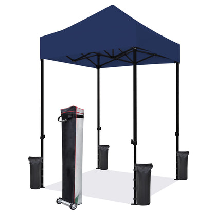 Eurmax 5x5 Pop up Canopy Outdoor Heavy Duty Tent,Ruby