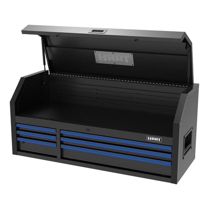 HART 52-Inch 9-Drawer Heavy-Duty Steel Tool Cabinet, Locking Rolling Garage Storage