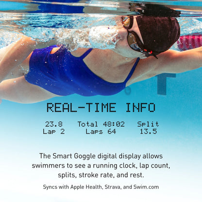 FINIS Smart Goggle Max Kit - Orange Mirror/Black