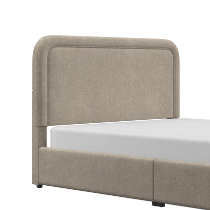 Better Homes & Gardens Juliet King Boucle Platform Bed, Ivory