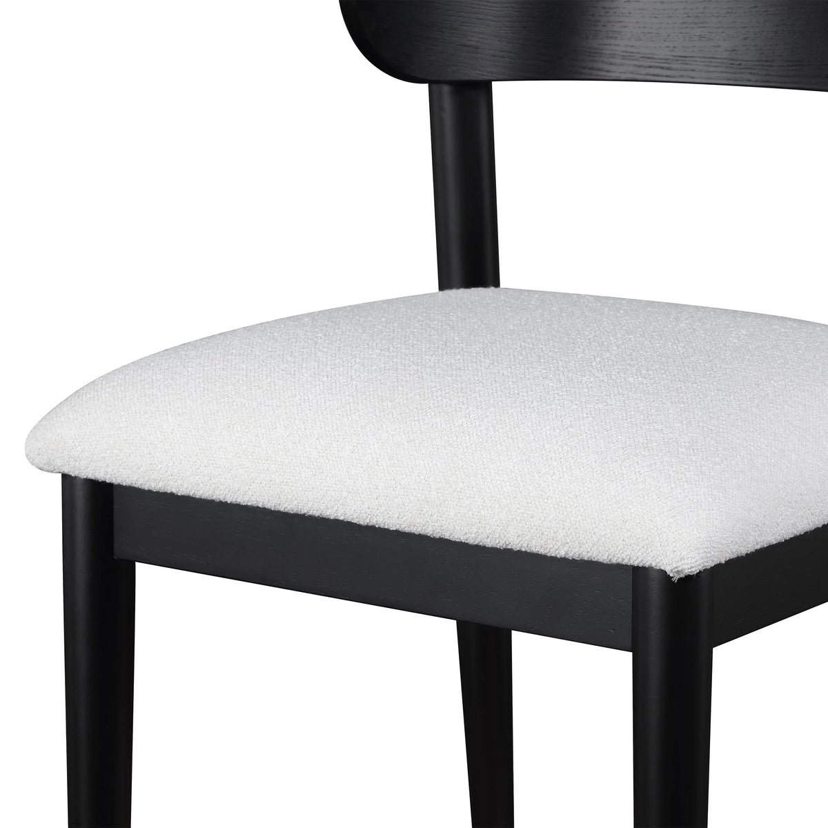 Beautiful Drew Dining Room Chair by Drew Barrymore, Rich Black Finish, 2 Pack