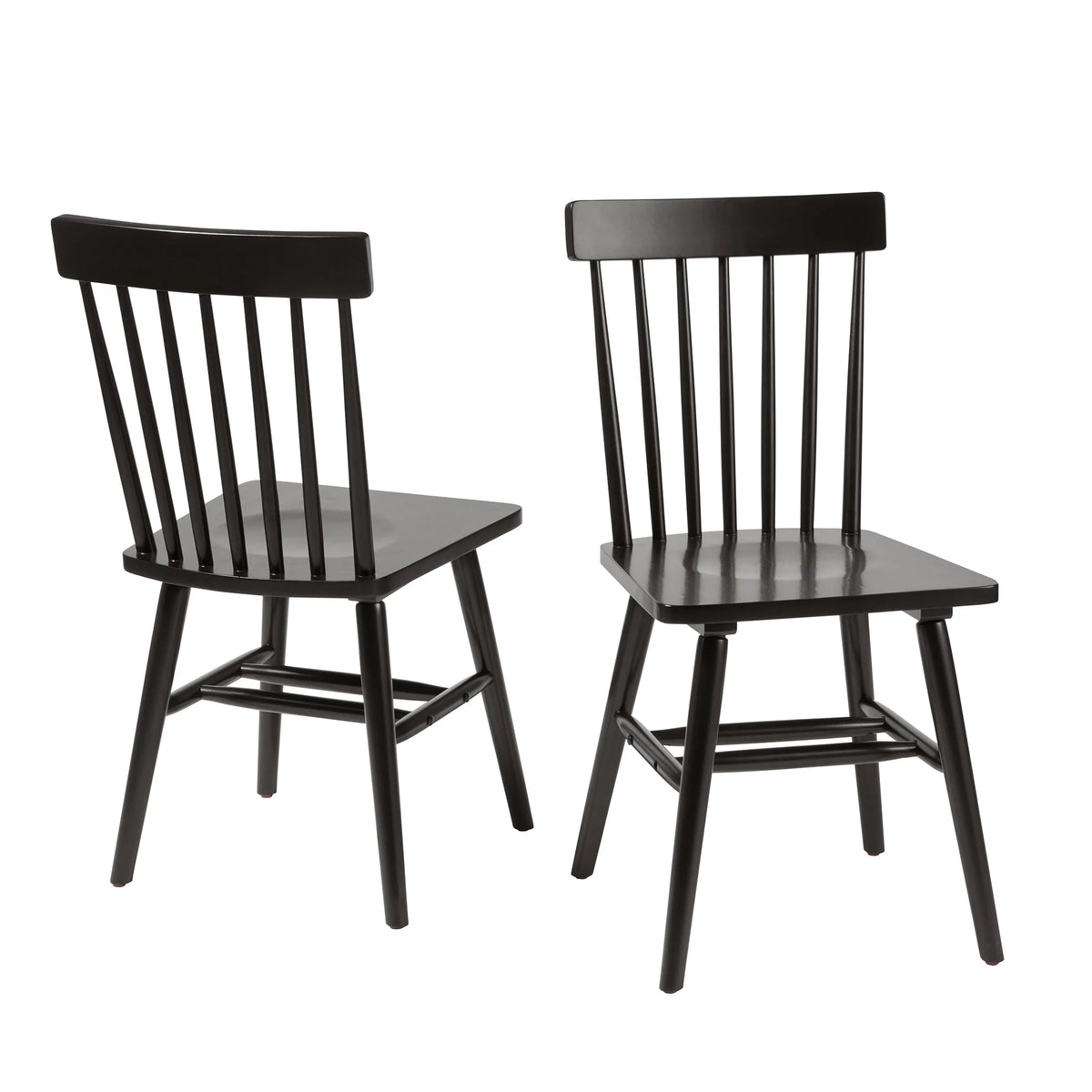 Better Homes & Gardens 2-Pack Indoor Black Gerald Dining Chairs