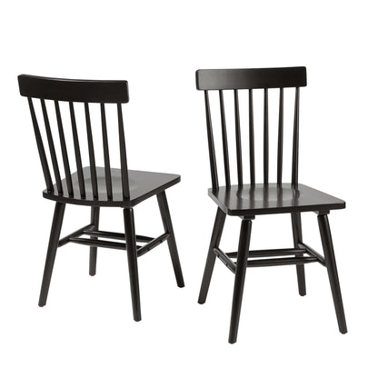 Better Homes & Gardens 2-Pack Indoor Black Gerald Dining Chairs