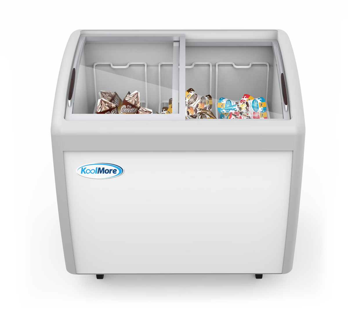 KoolMore 40 in. Display Ice Cream Freezer - 9 Cu. ft.