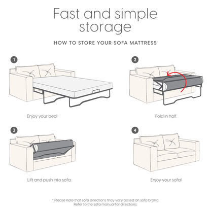 4.5-Inch Memory Foam Replacement Mattress for Full Size Sleeper Sofa and Couch Beds (Sofa Not Included) - Full