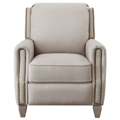 Better Homes and Gardens Pushback Recliner, Taupe Fabric Upholstery