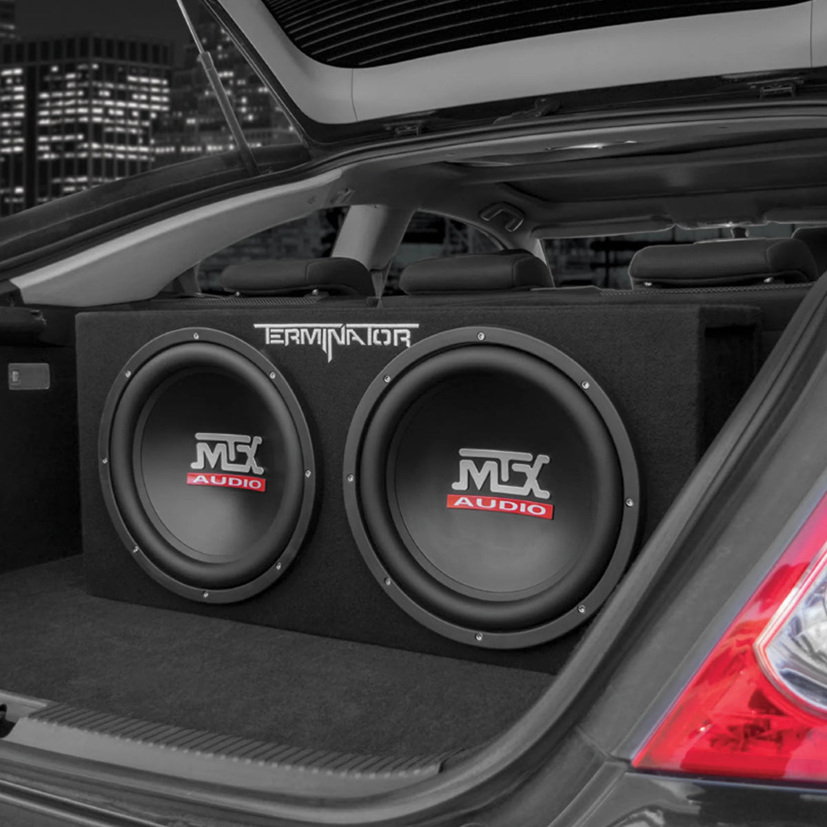 MTX 12" 1200W Dual Loaded Car Subwoofer Audio, Sub Box, Amplifier and Amp Kit