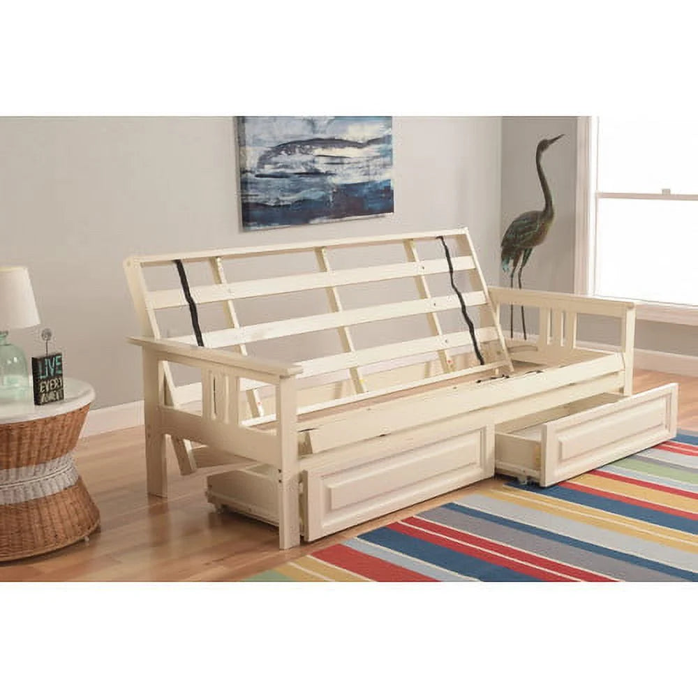 Kodiak Furniture Monterey Full Solid Wood Frame with Storage in Brown/Butternut