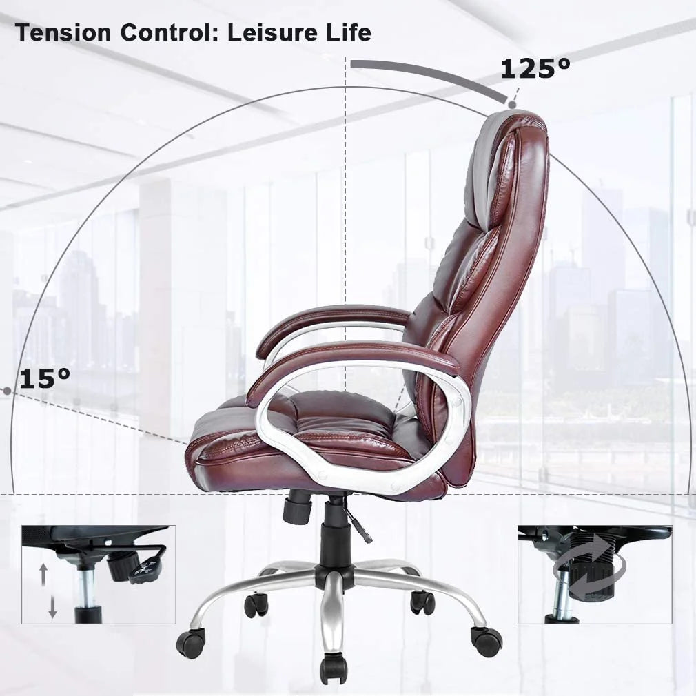 BestOffice Ergonomic Office Chair, Lumbar Support, Rolling Swivel for Men, Women(Black)