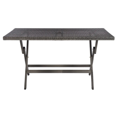SAFAVIEH Outdoor Collection Akita Folding Table Black