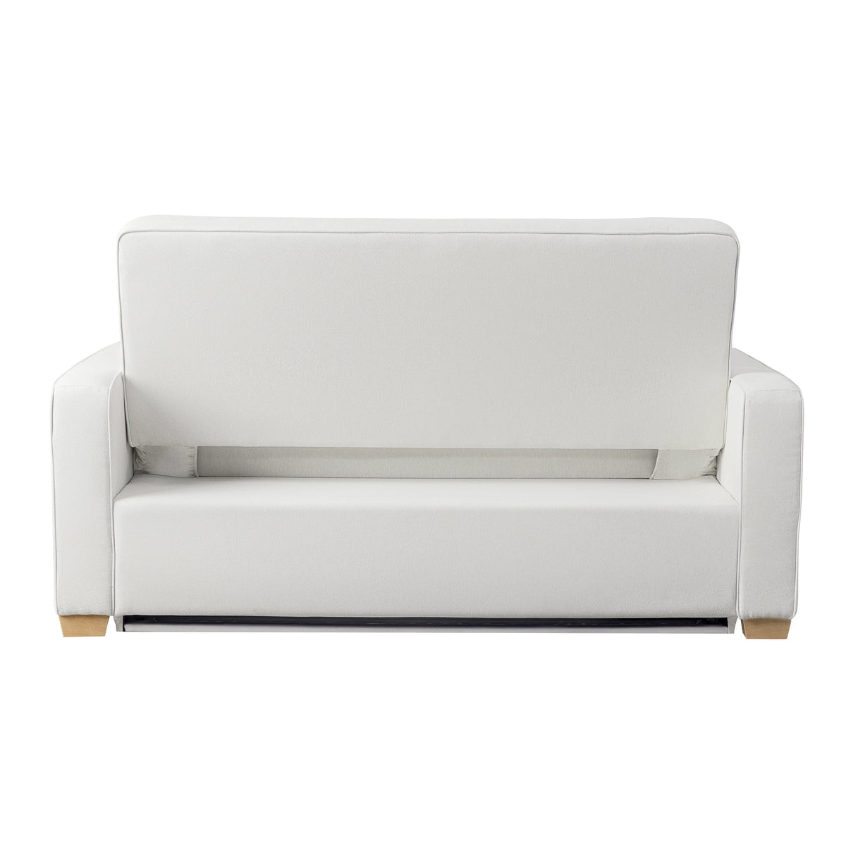 Serta Dream Convertibles Monroe Modern Polyester Convertible Queen Sofa Bed with Pillows Grey