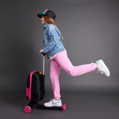 Roll Rider Scooter Carry-On, Bolt Blue- For Kids Ages 3-12